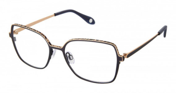 Fysh UK F-3711 Eyeglasses, M201-NAVY GOLD