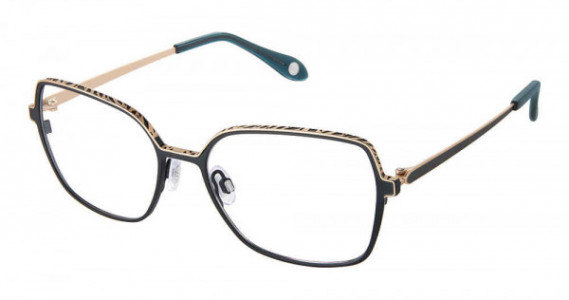 Fysh UK F-3711 Eyeglasses, M204-TEAL GOLD