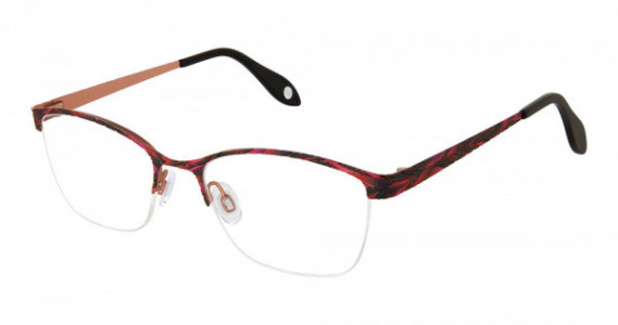 Fysh UK F-3706 Eyeglasses, M208-ORCHID LEOPARD