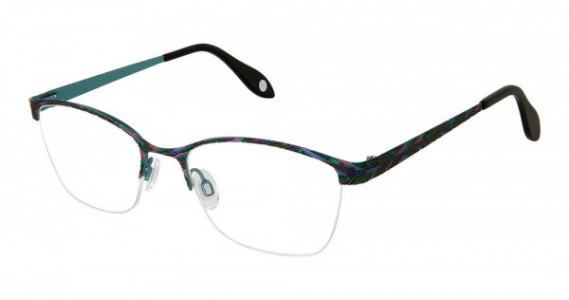 Fysh UK F-3706 Eyeglasses, M216-EMERALD LEOPARD