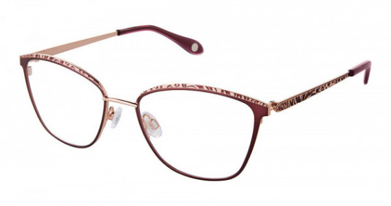 Fysh UK F-3705 Eyeglasses, M207-EGGPLANT ROSE GOLD