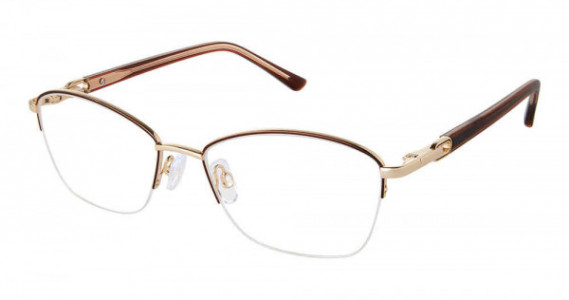 SuperFlex SF-630 Eyeglasses, M202-BROWN GOLD