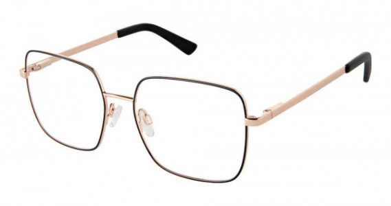 SuperFlex SF-627 Eyeglasses, M200-BLACK ROSE GOLD
