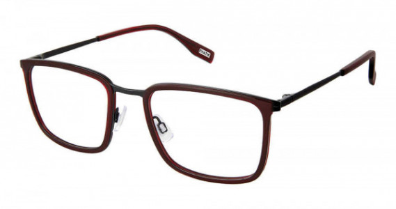Evatik E-9252 Eyeglasses, S406-CRIMSON BLACK