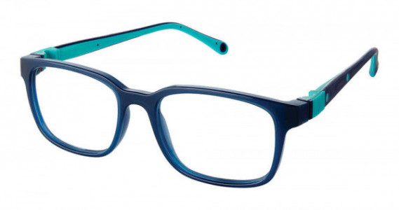 Life Italia NI-149 Eyeglasses, 2-NAVY AQUA W/BLUE STRAP