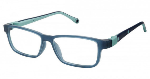 Life Italia NI-136 Eyeglasses, 6-NAVY AQUA W/BLUE STRAP