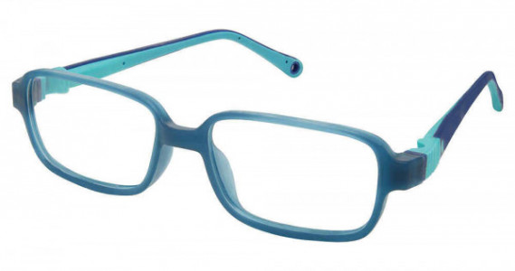 Life Italia NI-135 Eyeglasses, 6-NAVY AQUA W/BLUE STRAP