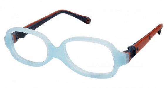 Life Italia NI-132 Eyeglasses, 4-AQUA RED W/SM BLUE STRAP