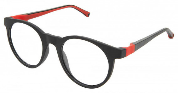 Life Italia JF-905 Eyeglasses, 1-BLACK RED W/BLUE STRAP