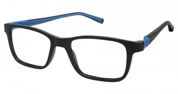 Life Italia JF-902 Eyeglasses, 1-BLACK BLUE W/BLUE STRAP