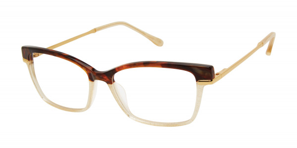 Lulu Guinness L240 Eyeglasses, Brown/Gold (BRN)