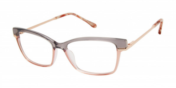 Lulu Guinness L240 Eyeglasses, Grey/Blush (GRY)