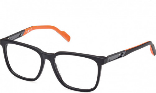 adidas SP5038 Eyeglasses, 002 - Matte Black / Matte Black