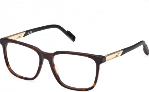 adidas SP5038 Eyeglasses, 052 - Dark Havana / Matte Black
