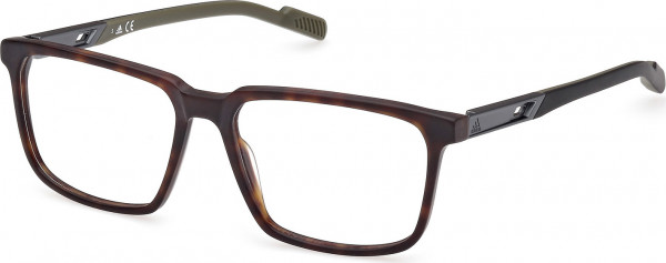 adidas SP5039 Eyeglasses, 052 - Dark Havana / Matte Black