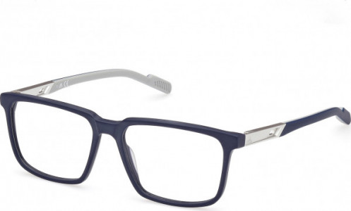 adidas SP5039 Eyeglasses, 091 - Matte Blue / Matte Blue