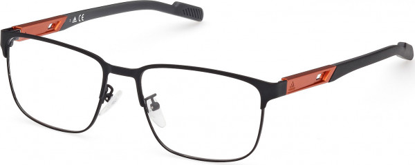 adidas SP5045 Eyeglasses, 005 - Matte Black / Matte Black