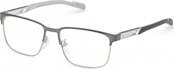 adidas SP5045 Eyeglasses, 008 - Shiny Gunmetal / Matte Grey