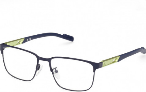adidas SP5045 Eyeglasses, 091 - Matte Blue / Matte Blue