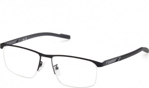 adidas SP5050 Eyeglasses, 002 - Matte Black / Black/Monocolor