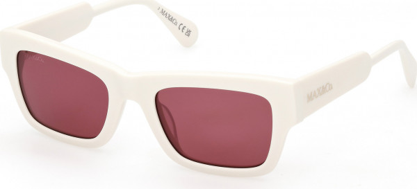 MAX&Co. MO0081 Sunglasses, 21S - Matte White / Matte White