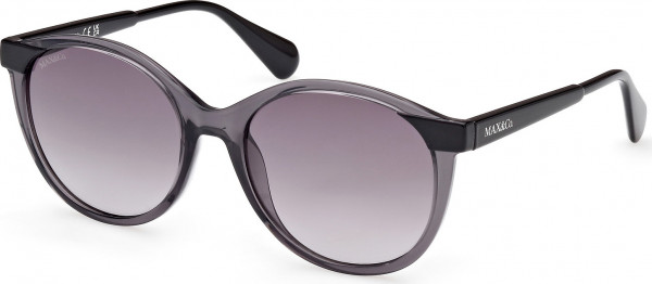 MAX&Co. MO0084 Sunglasses, 20B - Matte Grey / Shiny Black