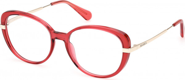 MAX&Co. MO5112 Eyeglasses, 066 - Shiny Light Red / Shiny Pale Gold