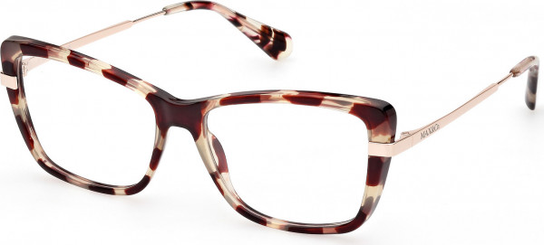 MAX&Co. MO5113 Eyeglasses, 055 - Coloured Havana / Shiny Rose Gold