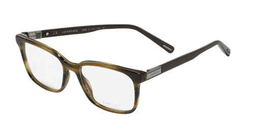 Chopard VCH251 Eyeglasses, SHINY STRIPED BROWN