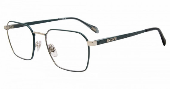 Just Cavalli VJC018 Eyeglasses, PALLADIUM/GREEN -0539