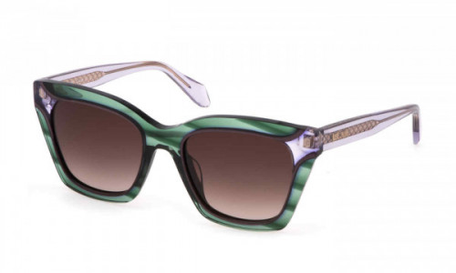 Just Cavalli SJC024V Sunglasses, TRASP. GREEN (0VBT)