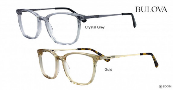 Bulova Window Rock Eyeglasses, Crystal Grey
