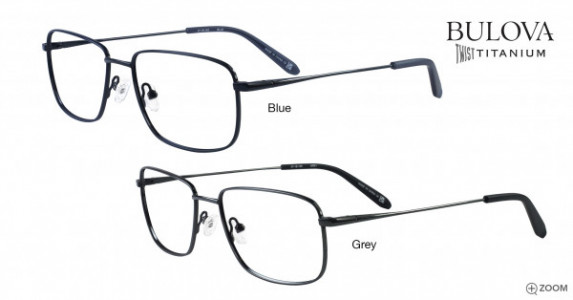 Bulova Stevenson Eyeglasses, Blue