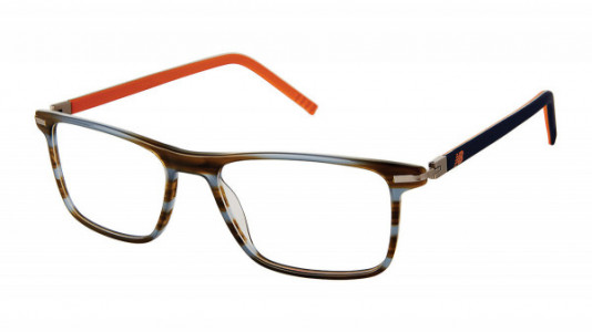 New Balance NB 542 Eyeglasses, 1-GREY BROWN HORN