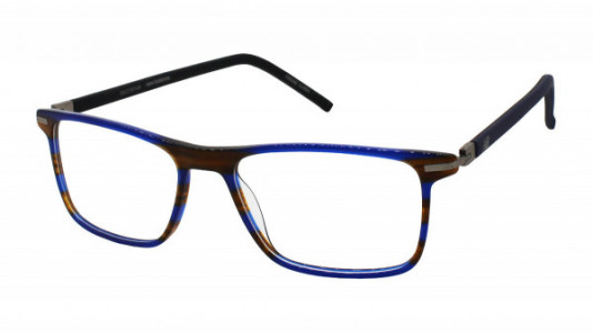 New Balance NB 542 Eyeglasses, 2-BROWN NAVY HORN