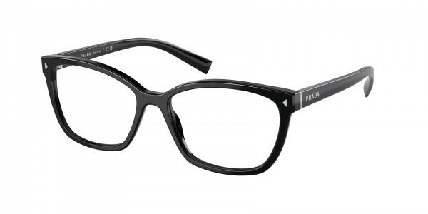 Prada PR 15ZVF Eyeglasses, 1AB1O1 BLACK