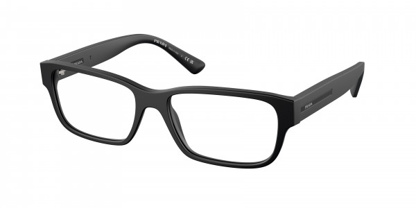 Prada PR 18ZVF Eyeglasses, 1BO1O1 MATTE BLACK (BLACK)