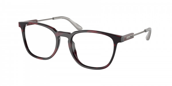 Prada PR 19ZV Eyeglasses, 18I1O1 HAVANA RED (RED)