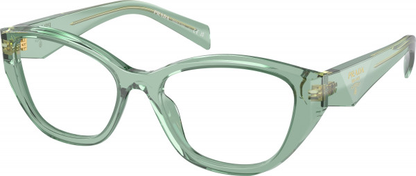 Prada PR 21ZV Eyeglasses, 11R1O1 TRANSPARENT SAGE (GREEN)