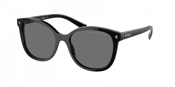 Prada PR 22ZSF Sunglasses, 1AB5Z1 BLACK POLAR DARK GREY (BLACK)
