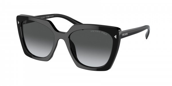 Prada PR 23ZSF Sunglasses, 1AB5W1 BLACK POLAR GREY GRADIENT (BLACK)