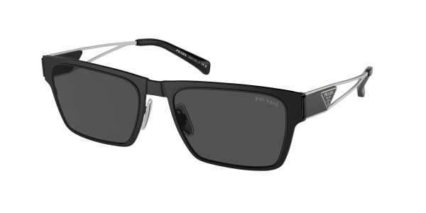 Prada PR 71ZS Sunglasses, 1BO5S0 MATTE BLACK DARK GREY (BLACK)