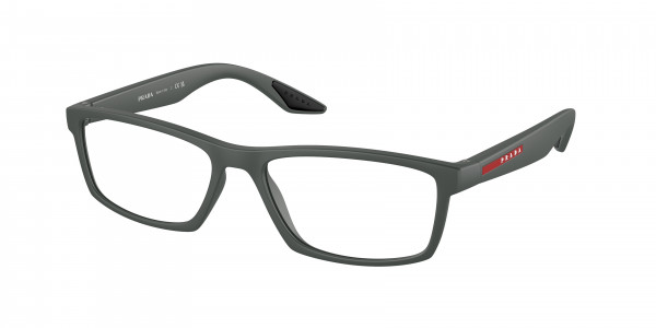 Prada Linea Rossa PS 04PV Eyeglasses, CCH1O1 GREEN RUBBER (GREEN)