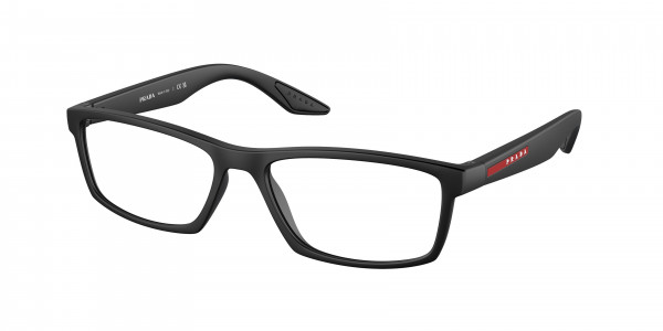 Prada Linea Rossa PS 04PV Eyeglasses, DG01O1 BLACK RUBBER (BLACK)