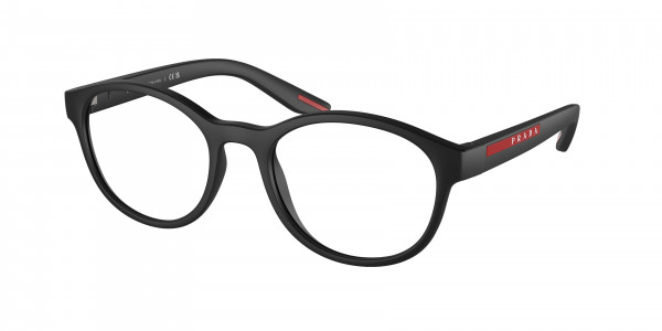 Prada Linea Rossa PS 07PV Eyeglasses, DG01O1 BLACK RUBBER (BLACK)