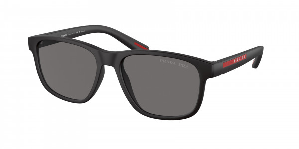 Prada Linea Rossa PS 06YS Sunglasses, DG002G BLACK RUBBER POLAR DARK GREY (BLACK)