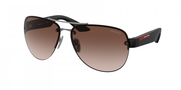 Prada Linea Rossa PS 55YS Sunglasses, 5AV02P GUNMETAL BROWN GRADIENT (GREY)