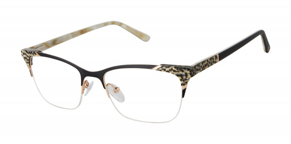 L.A.M.B. LA118 Eyeglasses, Black (BLK)