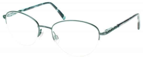 Ellen Tracy CAVAN Eyeglasses, Green Gunmetal