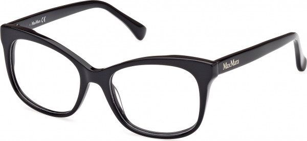 Max Mara MM5094 Eyeglasses, 001 - Shiny Black / Shiny Black